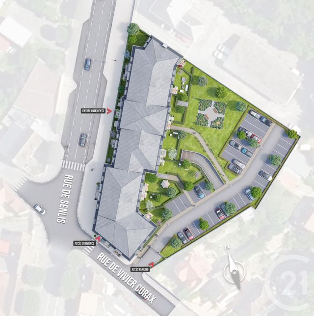 Appartement F4 à vendre - 4 pièces - 80,71 m2 - Compiegne - 60 - PICARDIE