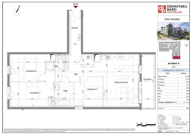 Appartement F3 à vendre VENETTE
