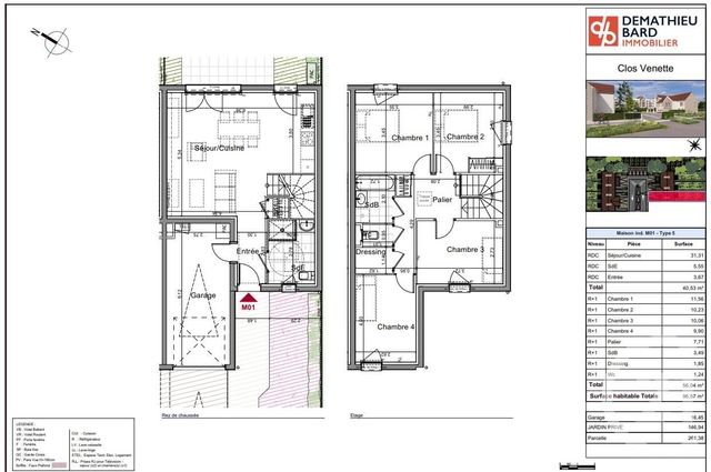 Maison à vendre - 5 pièces - 96,57 m2 - Venette - 60 - PICARDIE